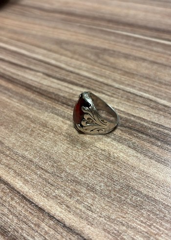 Koyu Kırmızı Bohem Erkek Yüzük - Görsel 4
