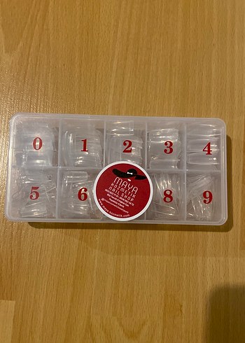 500 lü şeffaf tips seti maya nail kozmetik