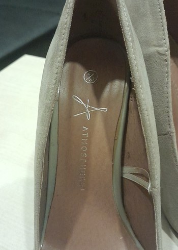 Bej Süet Topuklu Kadın Ayakkabı - Görsel 11