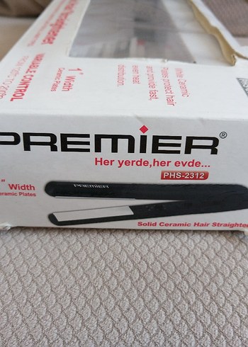 Premier Siyah Seramik Saç Düzleştirici