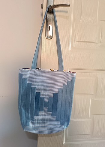 patchwork kırkyama çanta sıfır astarlıdır