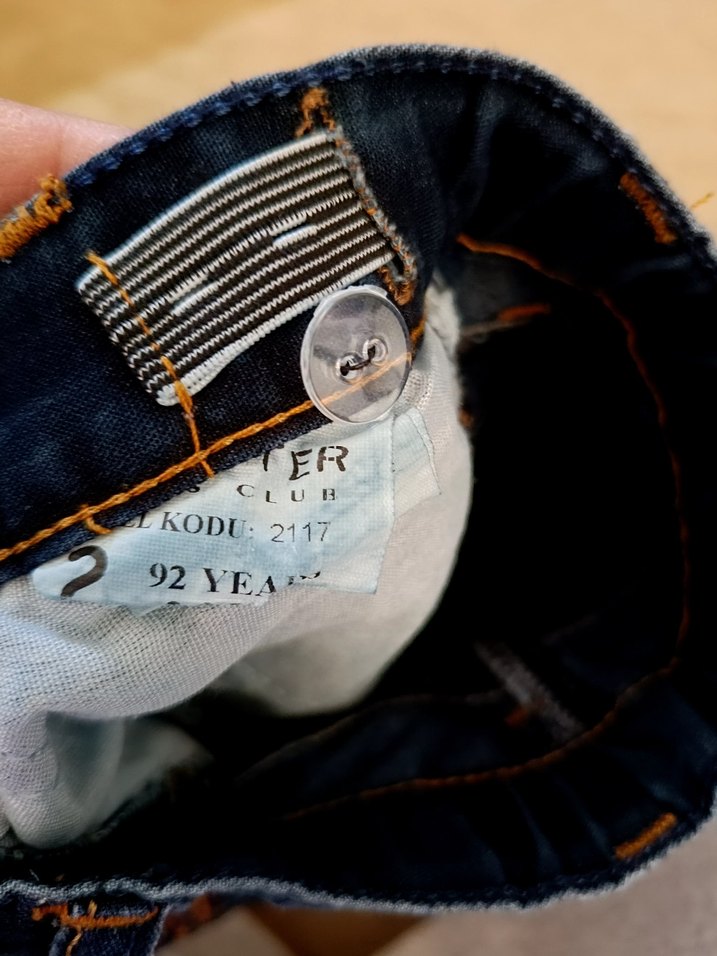 Erkek Bebek Ekose Gömlek ve Koyu Kot Pantolon - Görsel 2