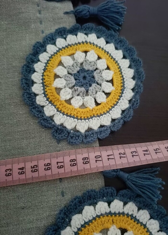 Mandala ranır masa sehpa örtüsü - Görsel 2