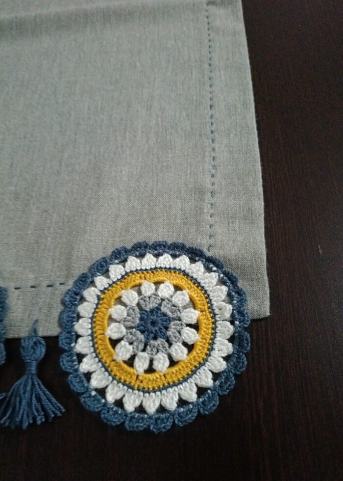 Mandala ranır masa sehpa örtüsü - Görsel 5