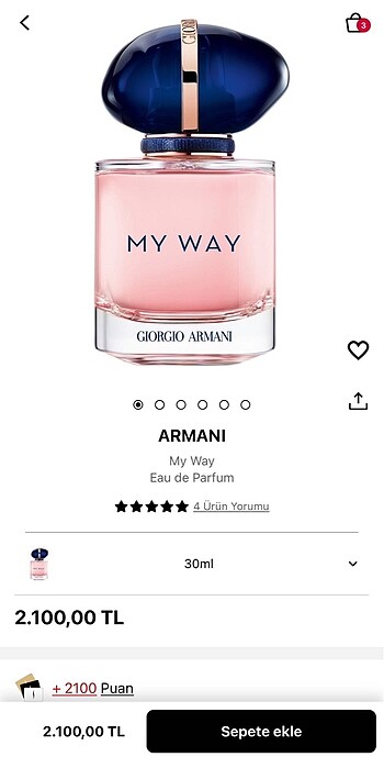Orjinal Burberry -Armani Parfum