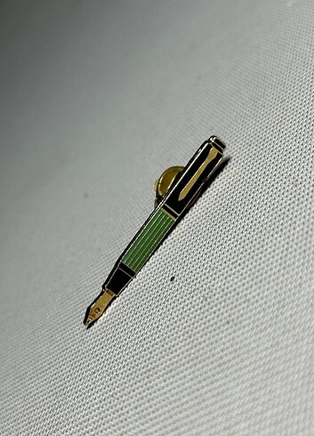  Beden Pelikan Dolma Kalem Şeklinde Pin Broş 1988