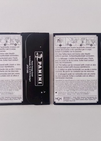 Panini Wednesday 2 Adet Dövme - Görsel 2