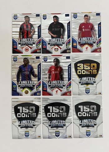 Panini FIFA 365 2026 
Limited Edition Kart Çeşitleri
Adet 60dir - Görsel 2