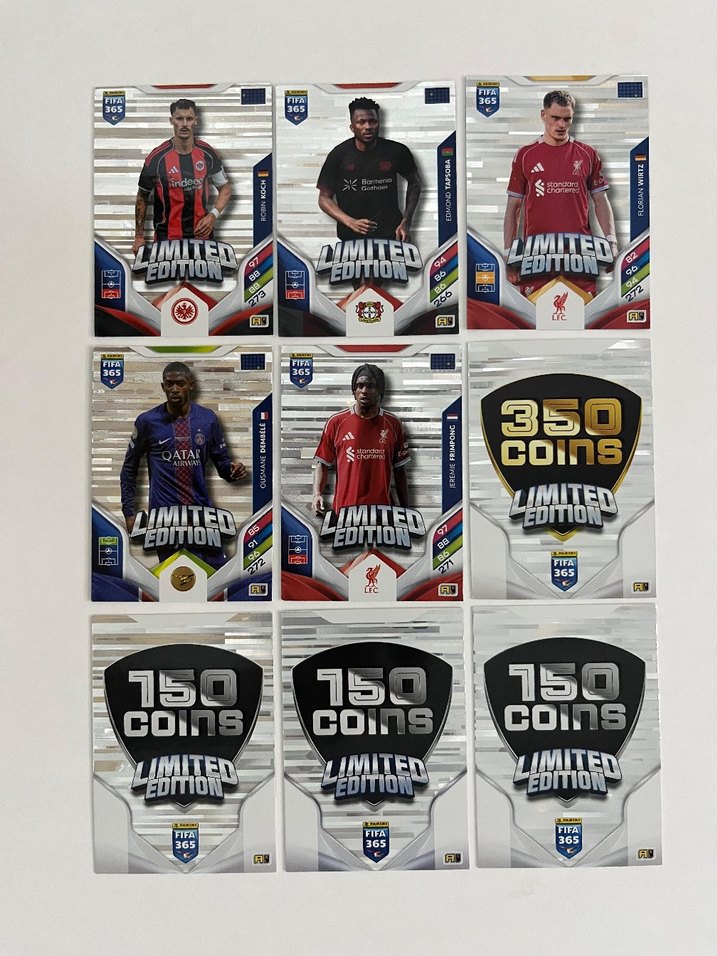 Panini FIFA 365 2026 
Limited Edition Kart Çeşitleri
Adet 60dir - Görsel 2