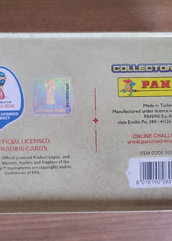 Panini Fifa World Cup RUSSIA 2018 Boş Metal kutu - Görsel 2