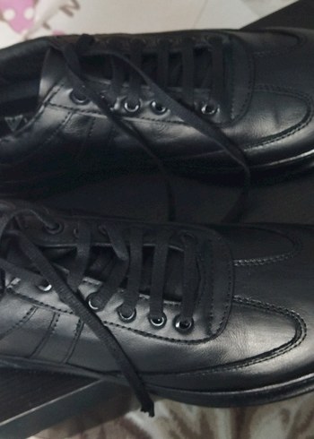 polis güvenlik  Erkek Siyah Street Style Ayakkabı deri - Görsel 4