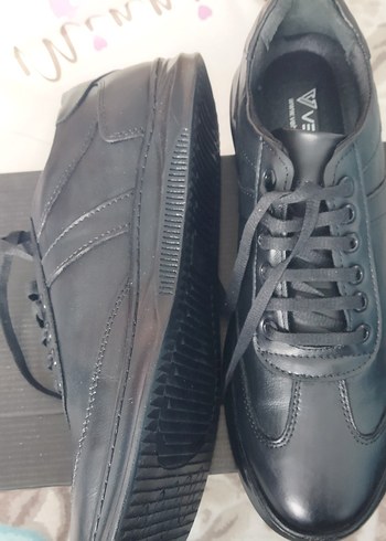 polis güvenlik  Erkek Siyah Street Style Ayakkabı deri - Görsel 2