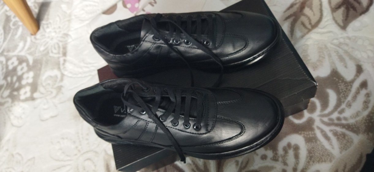 polis güvenlik  Erkek Siyah Street Style Ayakkabı deri - Görsel 4