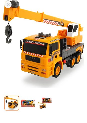 Sarı Renkli Oyuncak Vinç Araba - Görsel 7