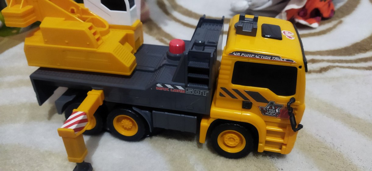 Sarı Renkli Oyuncak Vinç Araba - Görsel 2