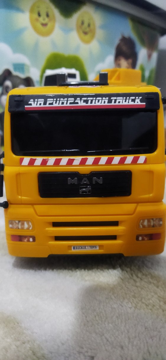 Sarı Renkli Oyuncak Vinç Araba - Görsel 5