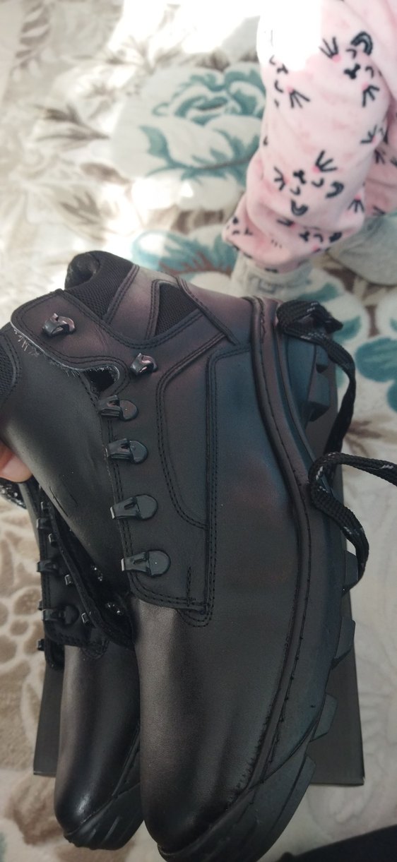 siyah Bağcıklı Erkek Biker Bot ürün sıfır - Görsel 3