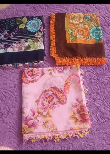 Dantel Detaylı Çok Renkli Bohem Kadın Şal - Görsel 2