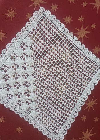 El İşi Beyaz Örgü Dantel - Görsel 2