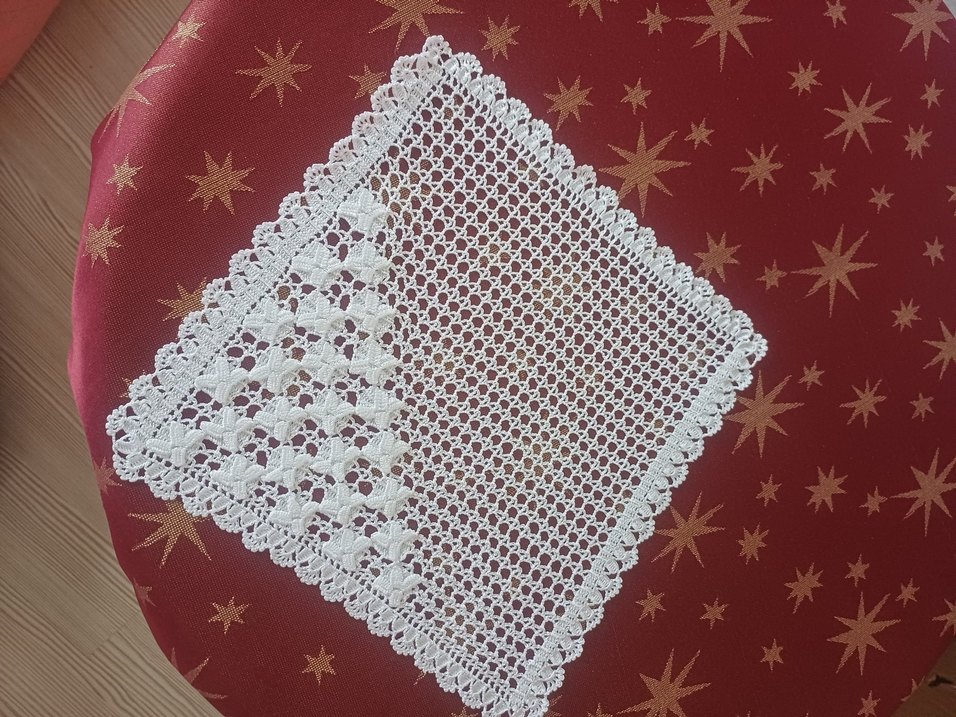 El İşi Beyaz Örgü Dantel - Görsel 2