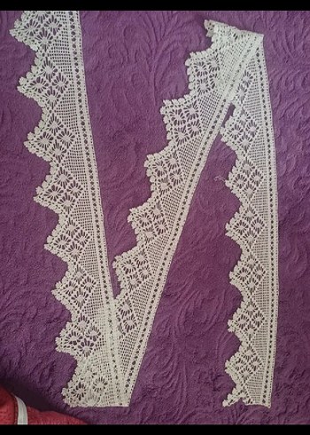 El İşi Beyaz Dantel Perde Kenarı - Görsel 2