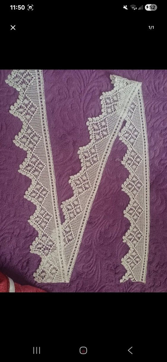 El İşi Beyaz Dantel Perde Kenarı - Görsel 2