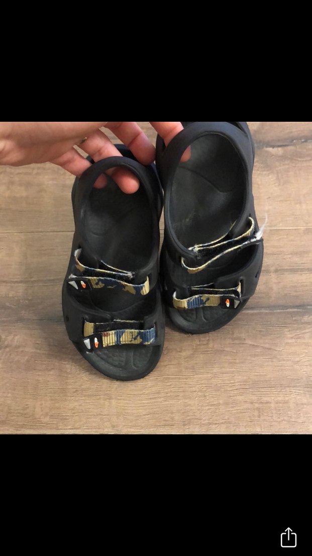 Erkek Çocuk Kamuflaj Desenli Toka Bantlı Sandalet - Görsel 4