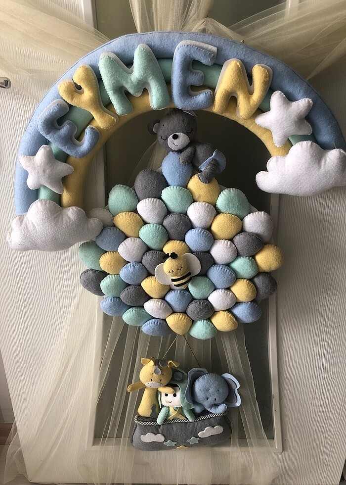 Çocuk odası kapı süsü - Görsel 2