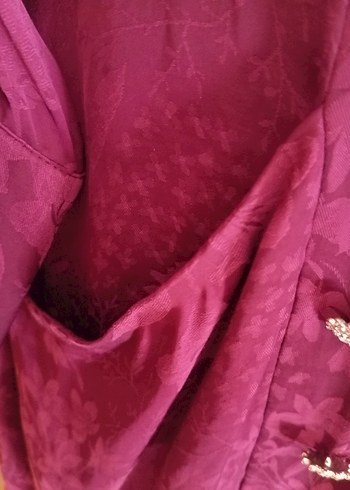 xs Beden bordo Renk Bordo Bohem Midi Kadın Elbise