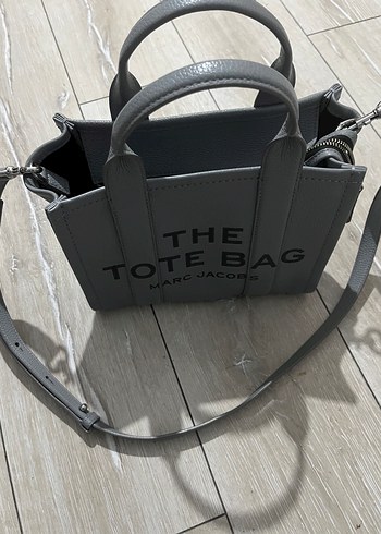 Marc by Marc Jacobs Gri Deri Marc Jacobs Buckled Tote Çanta