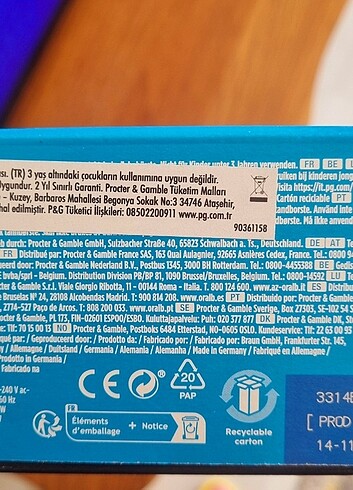 Oral-B Şarjlı diş fırçası 