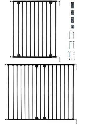 WellGro Gri Metal Bebek ve Evcil Hayvan Kapısı
