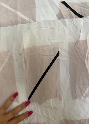 xl Beden Bej Batik Desenli Keten unısex Gömlek
