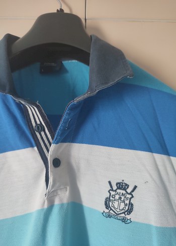 Erkek Mavi Polo Tişört Düğmeli Yakalı - Görsel 4