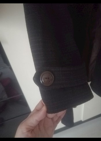 Kadın Düğmeli Kaban - Görsel 3