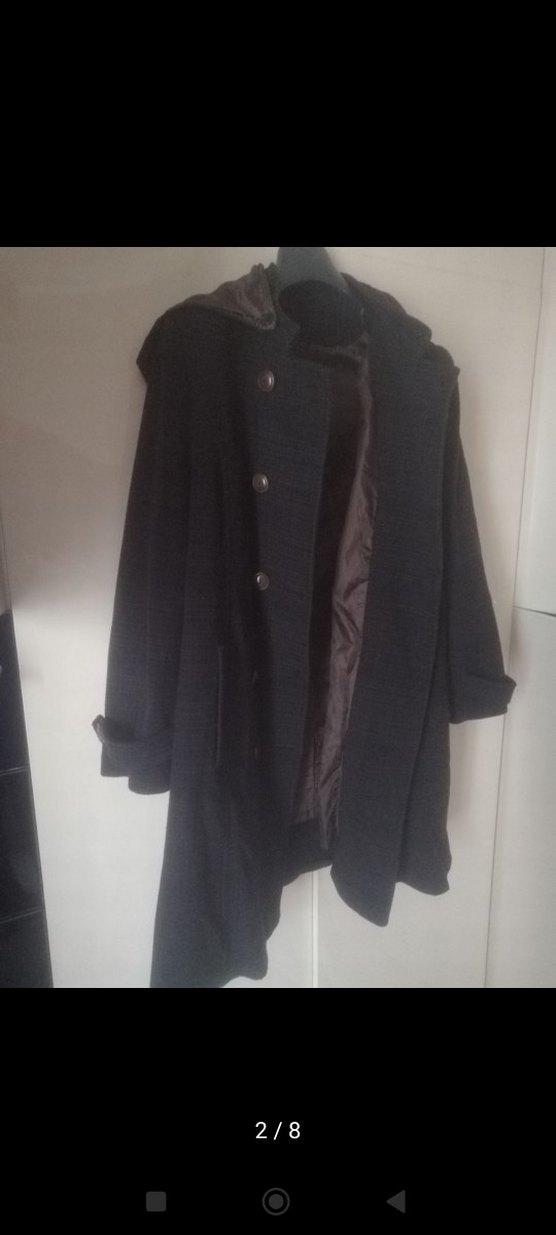 Kadın Düğmeli Kaban - Görsel 2