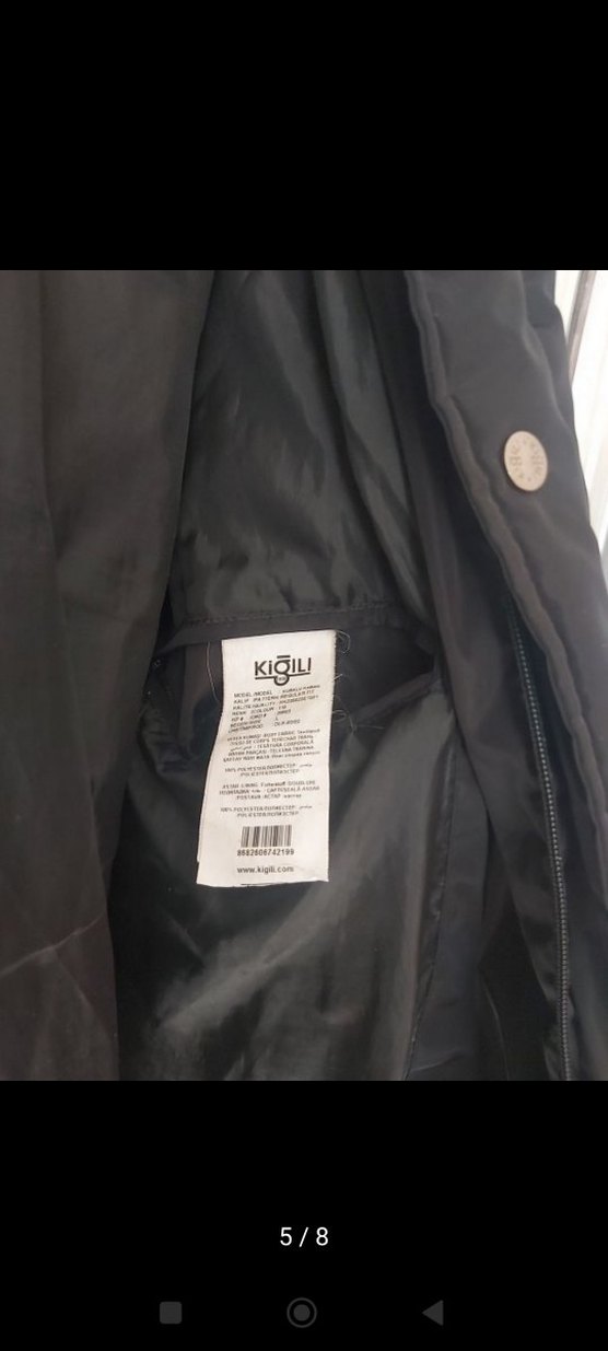 Kürklü Siyah erkek Kışlık Mont - Görsel 5