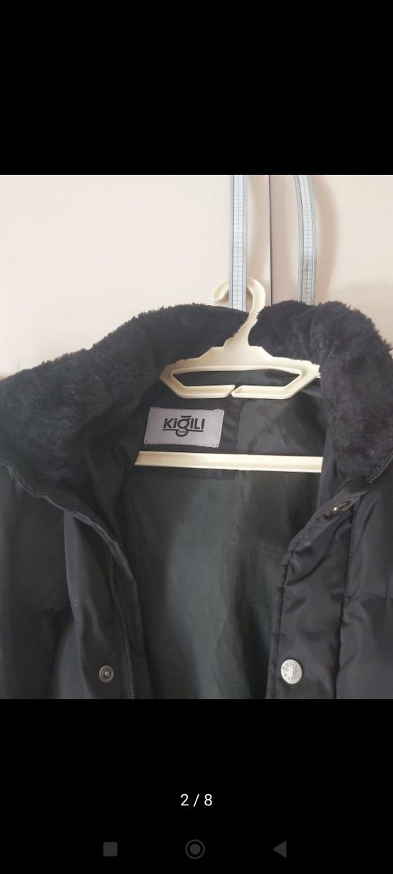 Kürklü Siyah erkek Kışlık Mont - Görsel 2