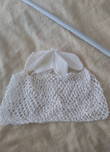 Elişi dantel kırlent - Görsel 2