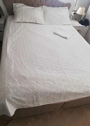 Gelin nevresim örtüsü güpürlü
