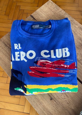 Polo Ralph Lauren Rl Aero Club Retro Ucakli Mavi Triko