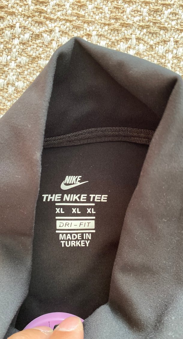 Nike Siyah Fermuarlı Uzun Kollu Spor Ceket - Görsel 2