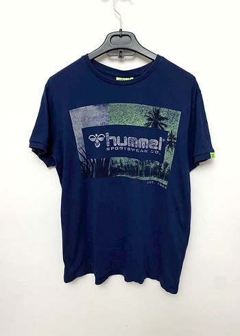 Hummel Baskılı Lacivert Erkek Tişört