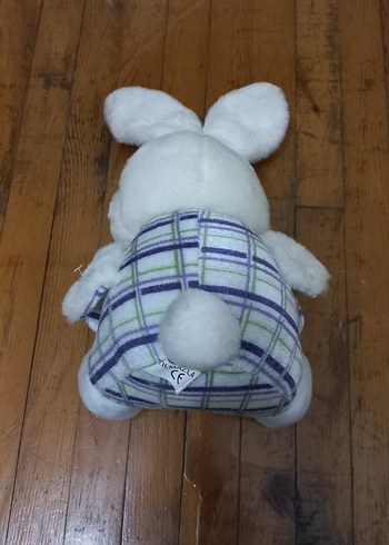 Beyaz Peluş Tavşan Oyuncak - Görsel 2