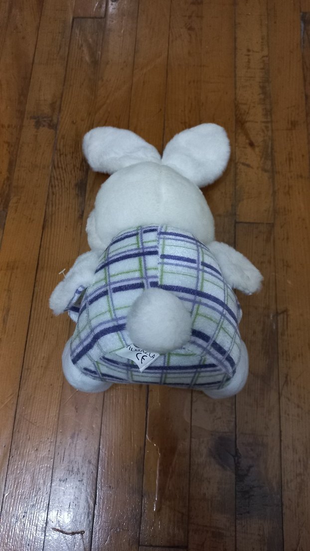 Beyaz Peluş Tavşan Oyuncak - Görsel 2