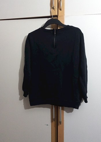 Siyah Baskılı Sweatshirt - Görsel 10