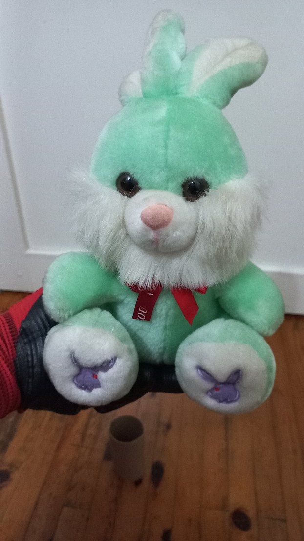 Pastel Renkli Peluş Tavşan Oyuncak - Görsel 4