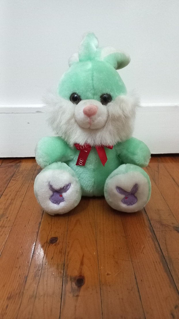 Pastel Renkli Peluş Tavşan Oyuncak - Görsel 2