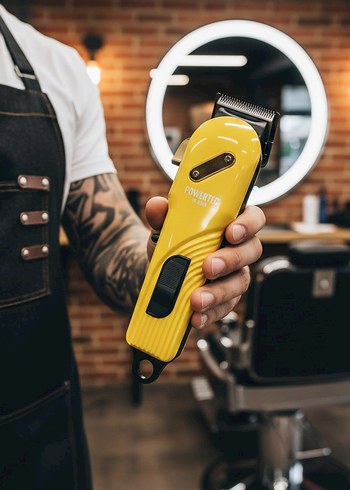 Sarı POWERTEC Elektrikli Tıraş Makinesi - Görsel 3