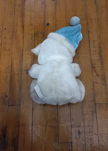 Mavi Detaylı Beyaz Peluş Ayıcık - Görsel 4